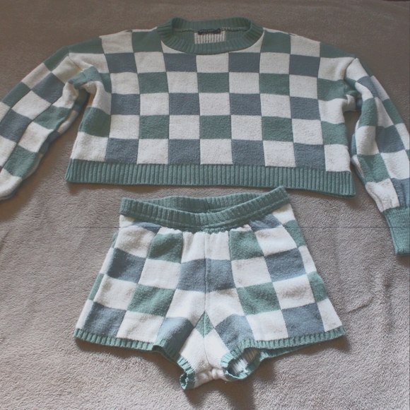 Nasty Gal | Check Lounge Set - Picture 4 of 6